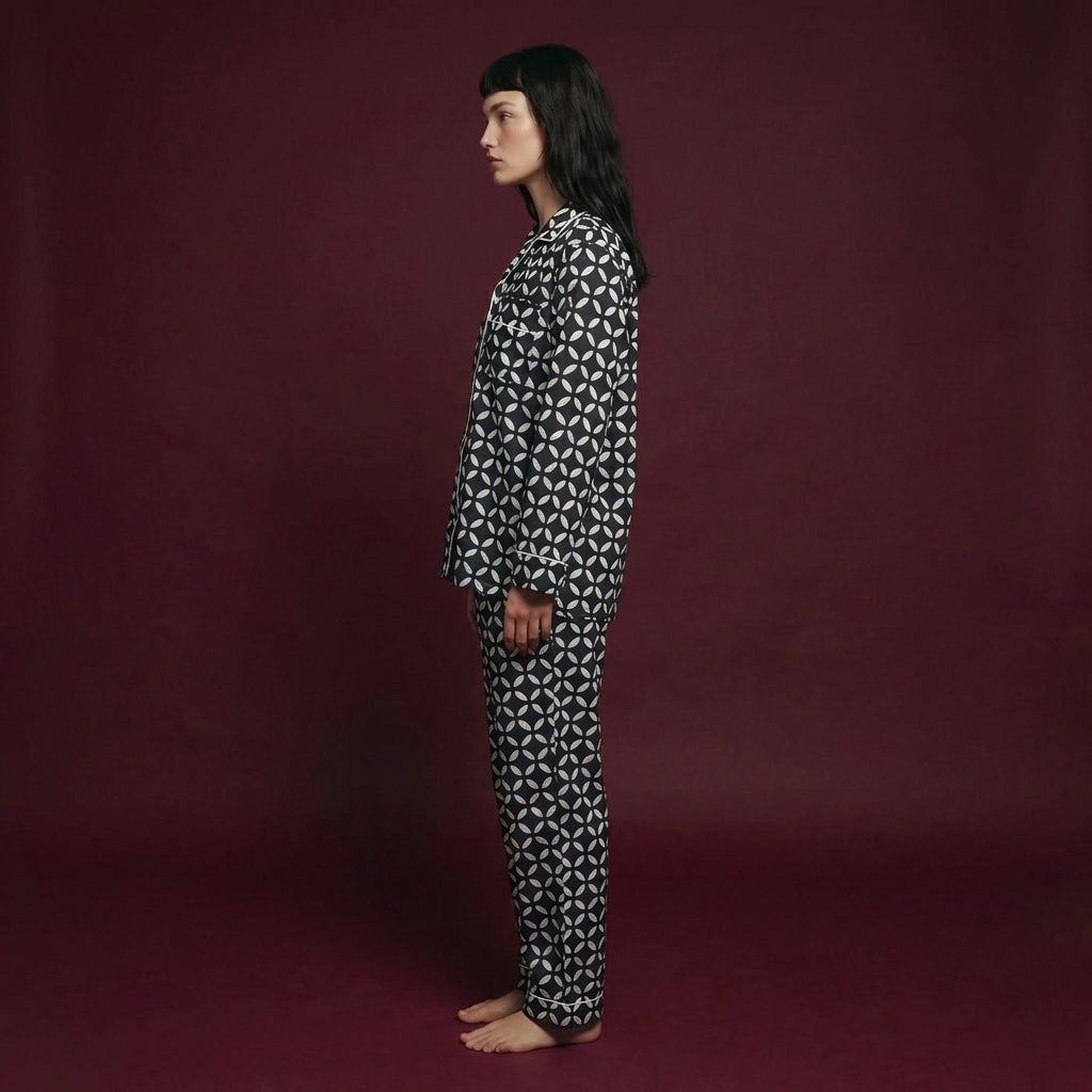Diamond Noir Pyjama Set