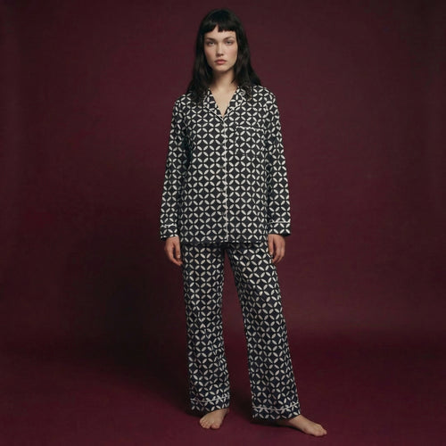 Diamond Noir Pyjama Set