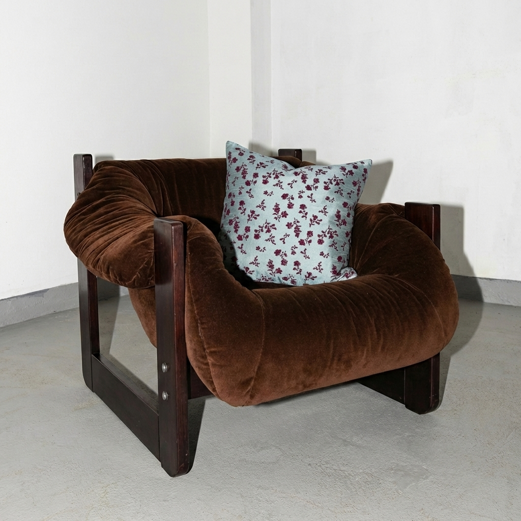Blu Satin Cushion Cover