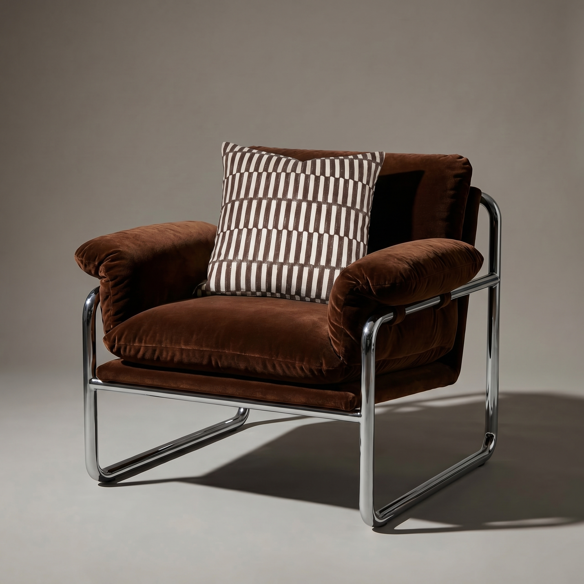 Linea Brown Cushion Cover