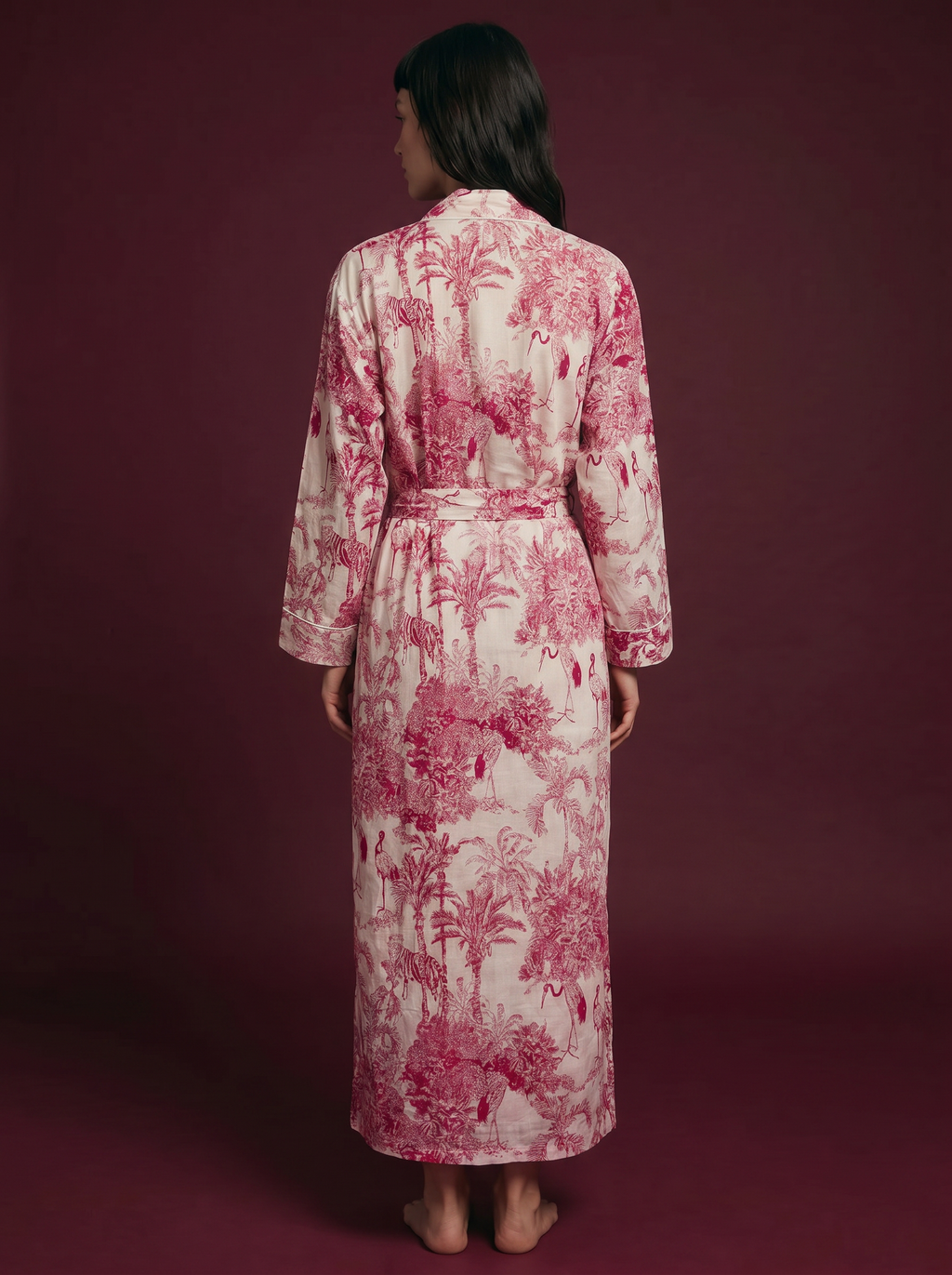 Pink Flamingo Kimono