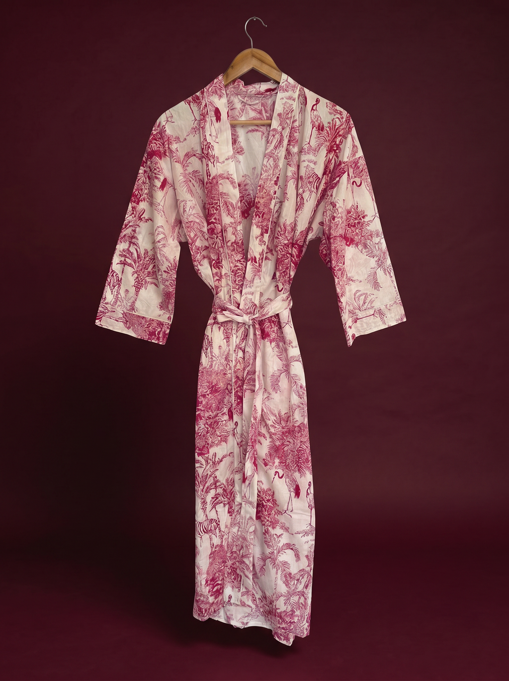 Pink Flamingo Kimono
