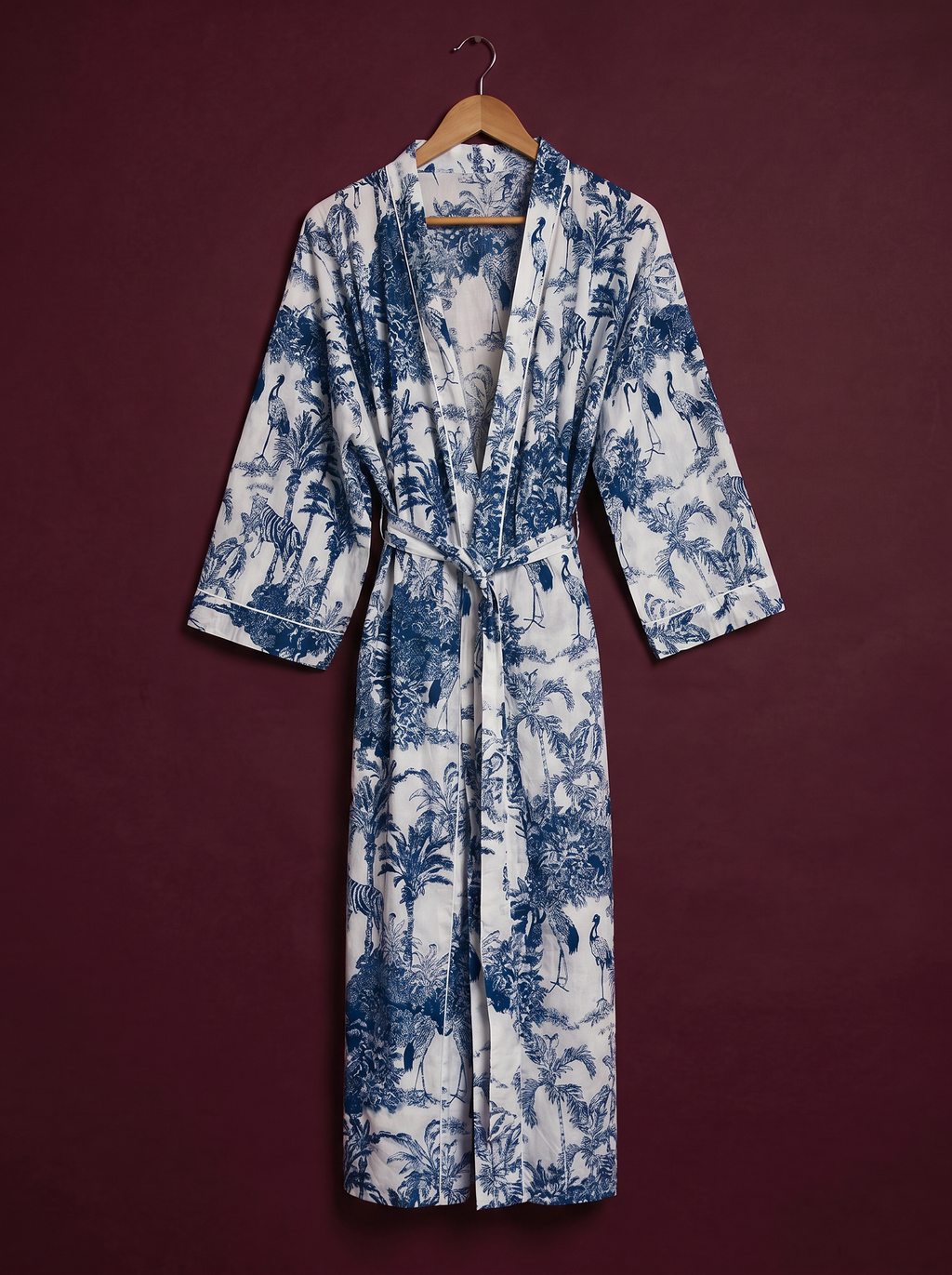Indigo Flamingo Kimono