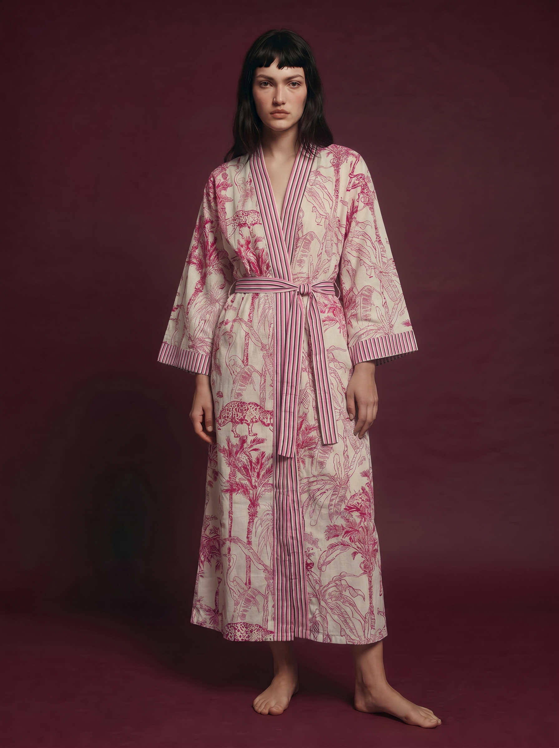 Pink Safari Kimono