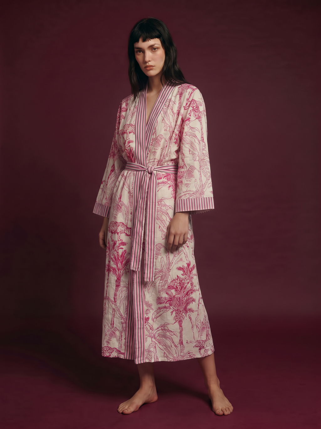 Pink Safari Kimono
