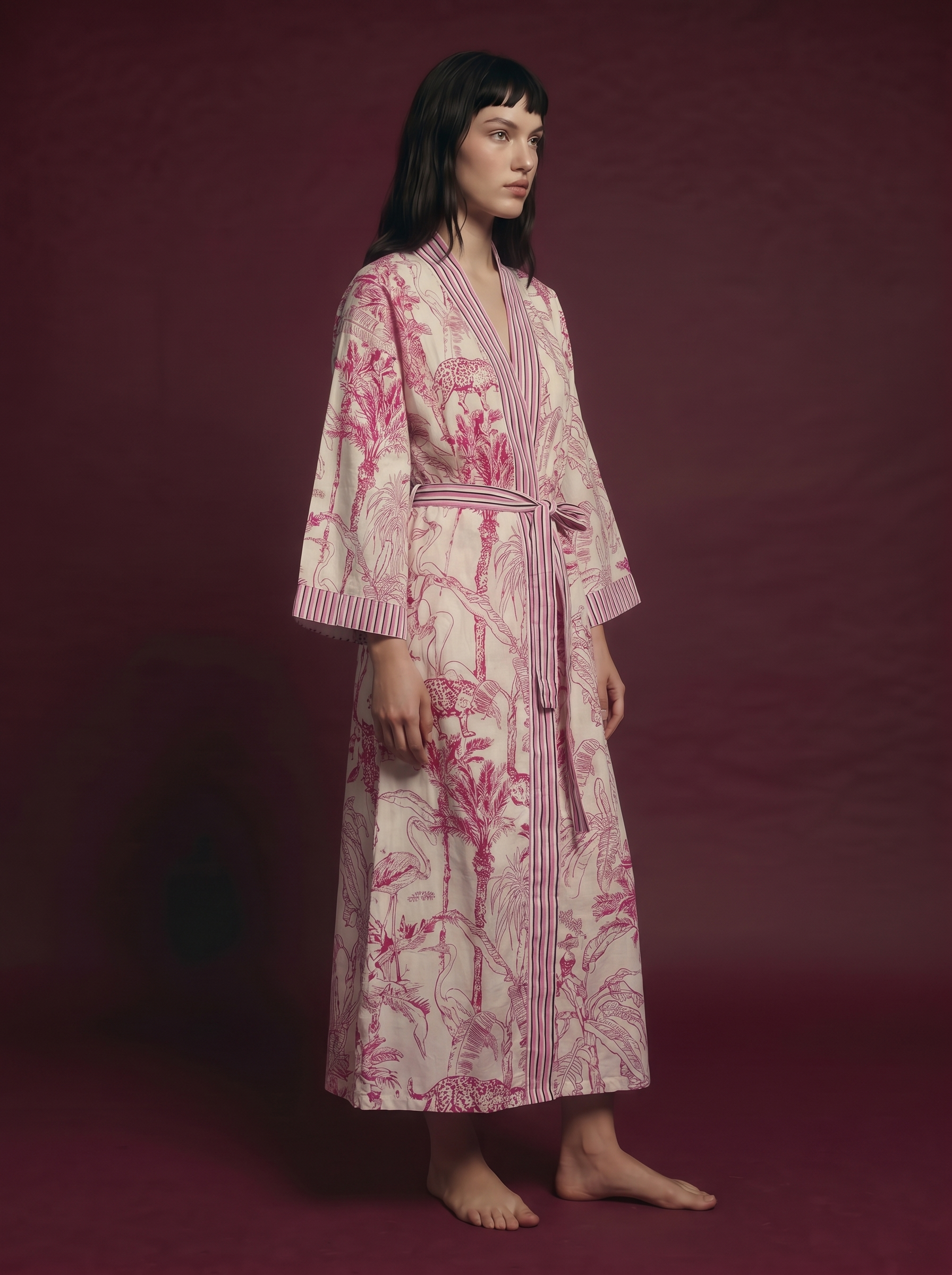 Pink Safari Kimono