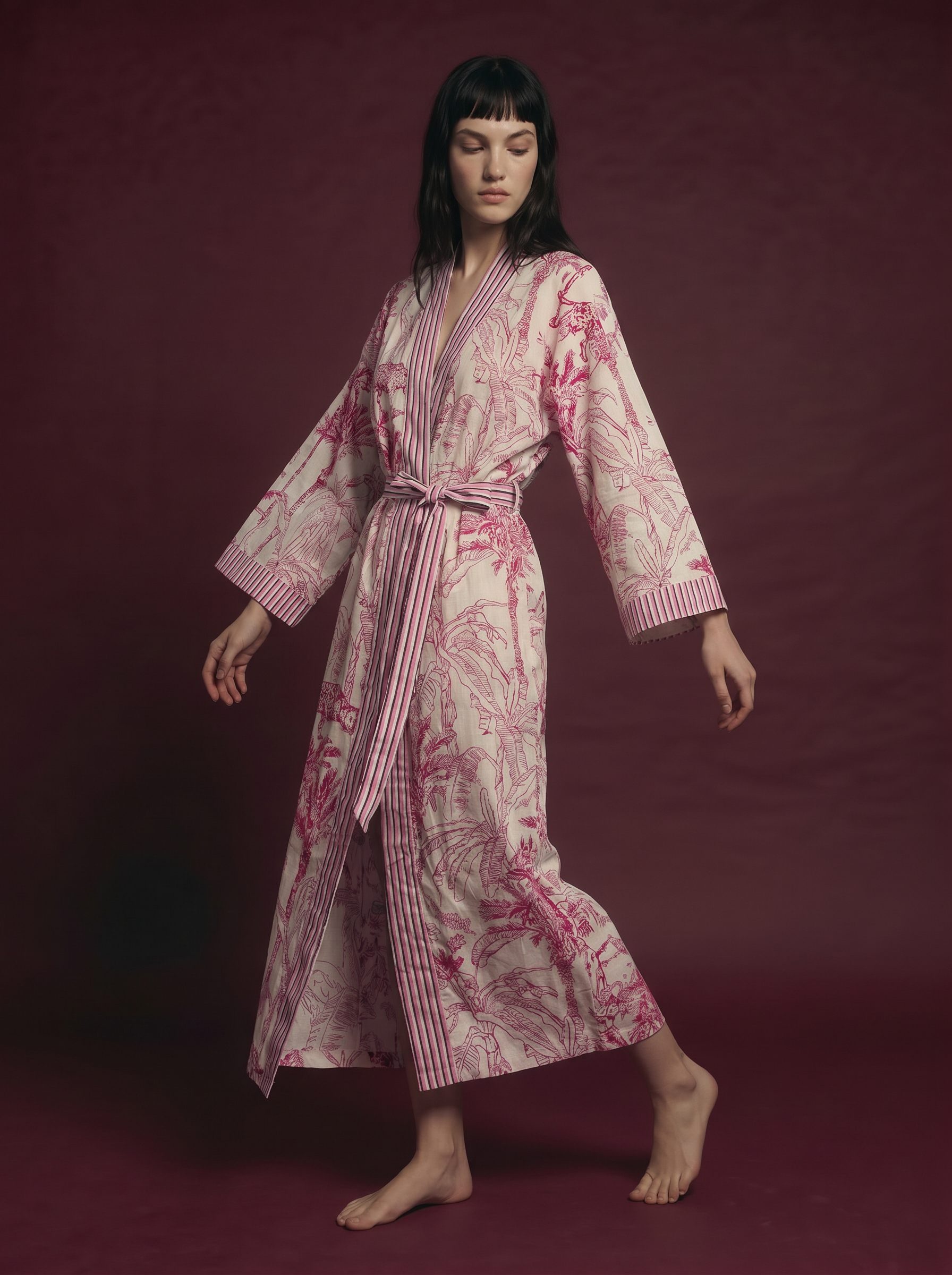 Pink Safari Kimono